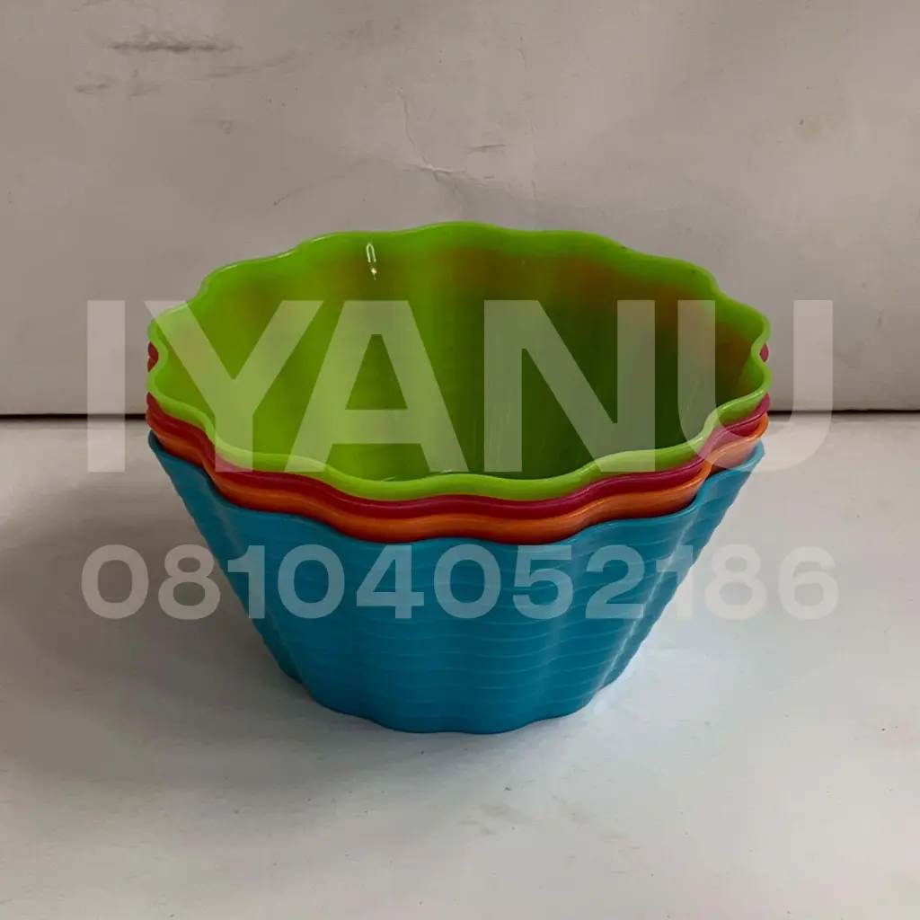 H199 - Wavy Bowl x4