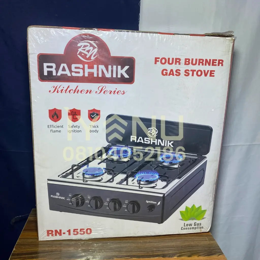 II34 - Gas Stove x4 (Half Lid) [RN-1550]