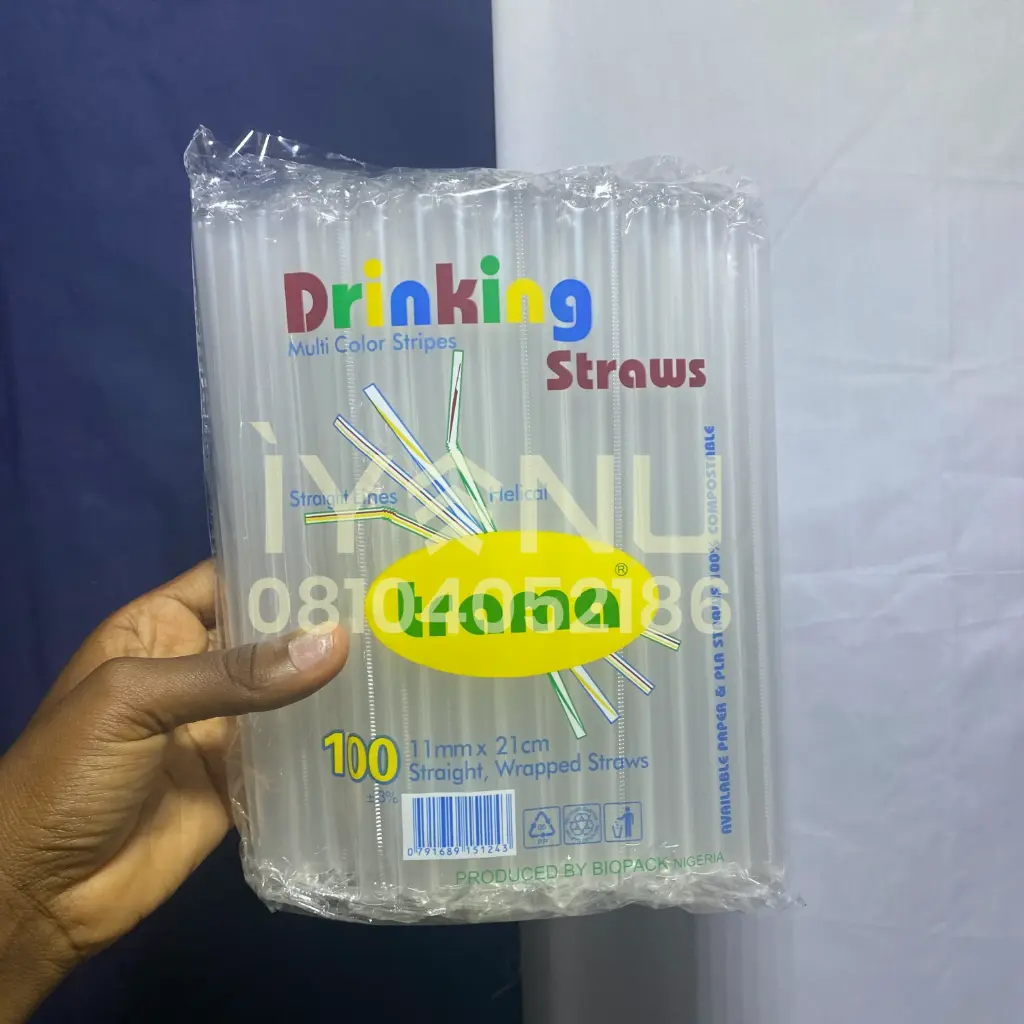 H89T - Smoothie Straw 11mm x100 (Trans.)