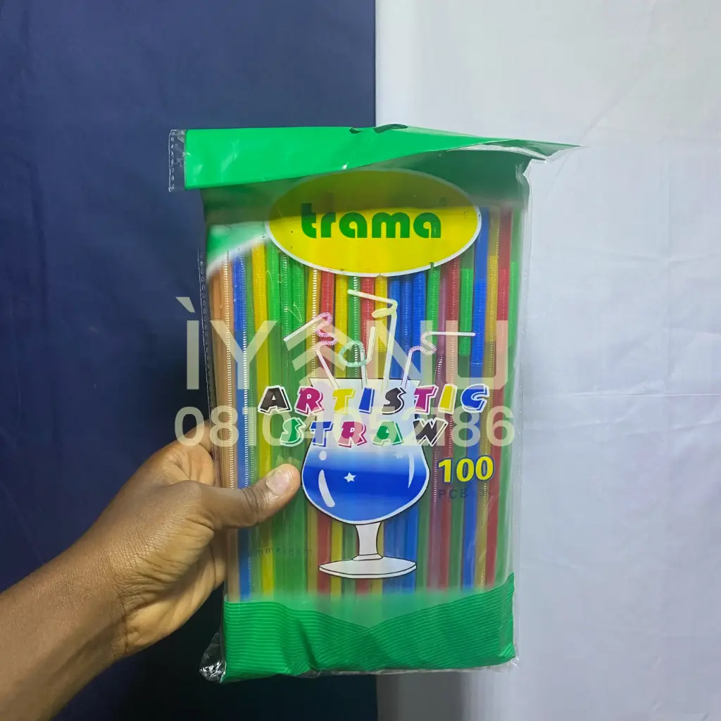 H79C - Artistic Twist Straw x100 (Col.)