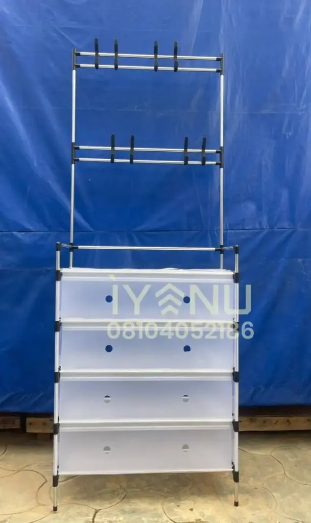 JJ40 - Transparent Shoe Rack x4