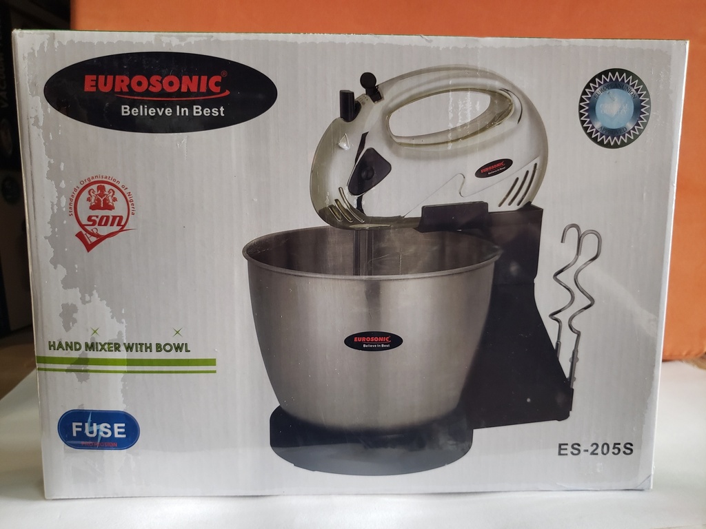 EE60 - Hand Mixer w/Bowl ES-205S***