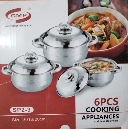 [QQ36] QQ36 - Stainless Pot x3 [SP1/2-3]