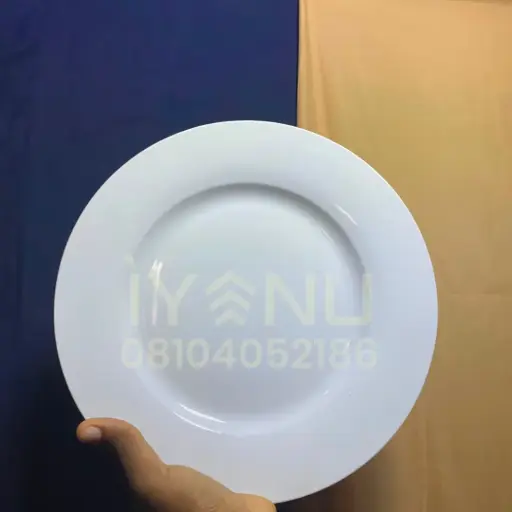 [VV54] VV54 - Flat White Plate 10.5 SMP
